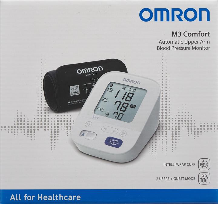Actual product image Omron PI-APS) Upper arm blood pressure monitor M3 Comfort (Blood pressure monitor upper arm)