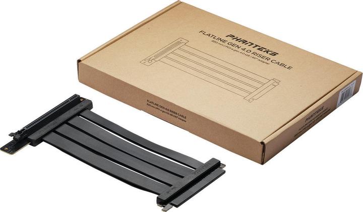 Actual product image Phanteks PCI-E 4.0 x16 Riser Flachband-Kabel, 90 Grad
