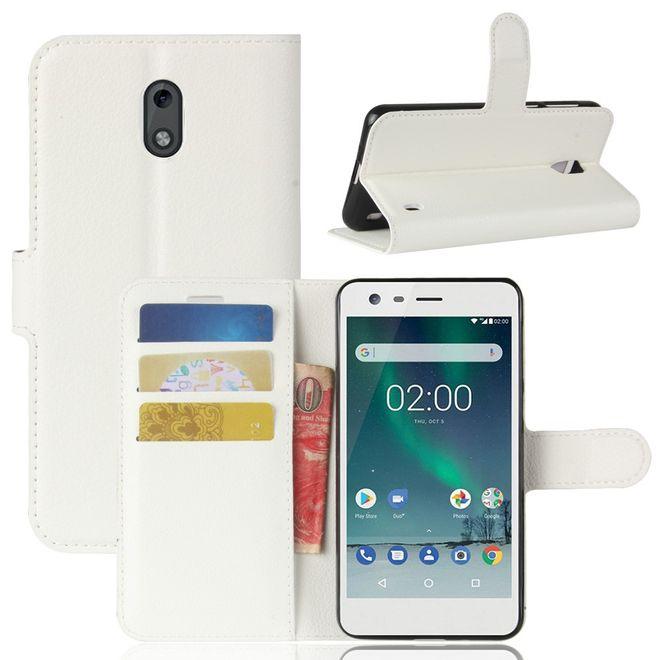 Actual product image MU Classic Leather cover with litchite texture (Nokia 2)