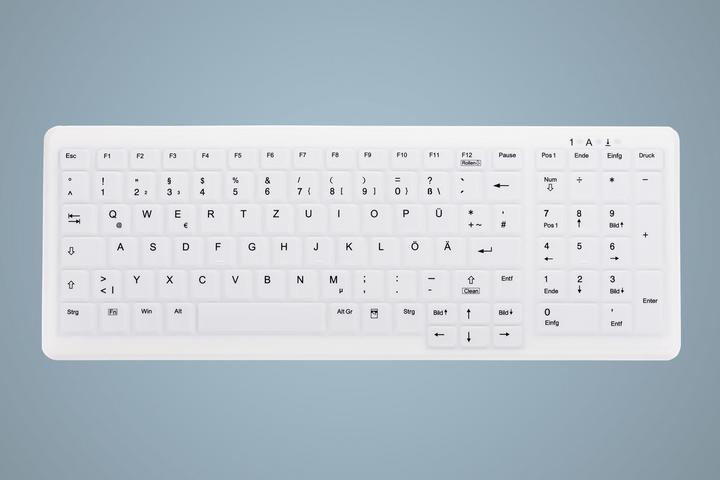 Actual product image Active Key AK-C7000F-FU1-W/GE Keyboard RF wireless + USB White (DE, Wireless)