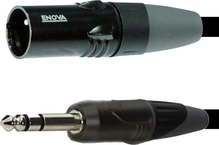 Actual product image Enova XLR male to jack male 6.35mm, 2m (2 m, XLR)