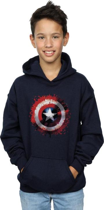 Immagine prodotto Avengers Captain America Art Shield Felpa con Cappuccio Ragazzi (152, 158)