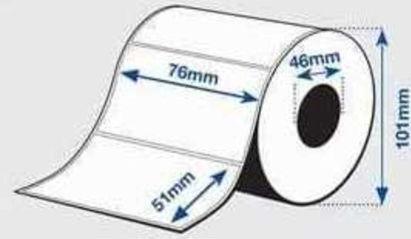 Immagine prodotto Epson C33S045532 Etichette formato opaco fustellato 76mm x 51mm 650 PU=1 TM-C 3400 3500