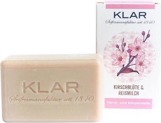 Actual product image Klar Cherry Blossom & Rice Milk Soap 100 g (Hard soap)