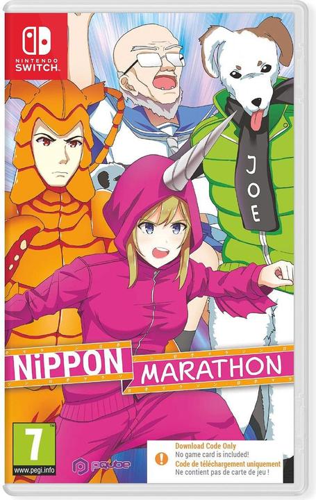 Actual product image Pqube Nippon Marathon (Code in a Box) (Switch, Switch Lite, Switch OLED, EN)