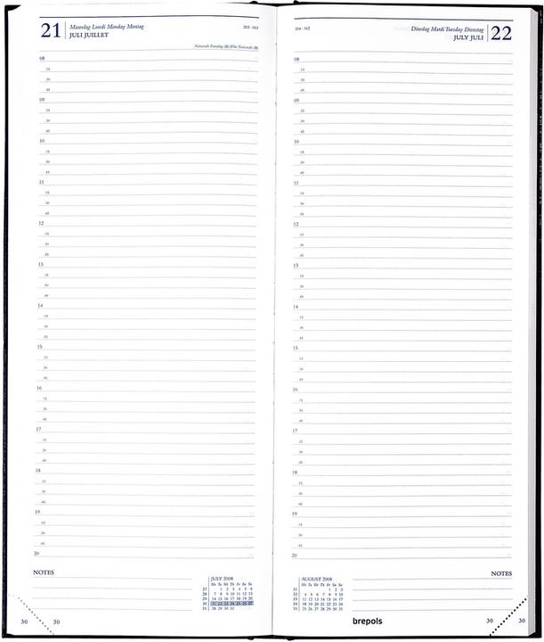 Image du produit Brepols Saturnus 111 Lima 2021 111125501 noir, 1T/S, 13,5x33cm (A5, Allemand)