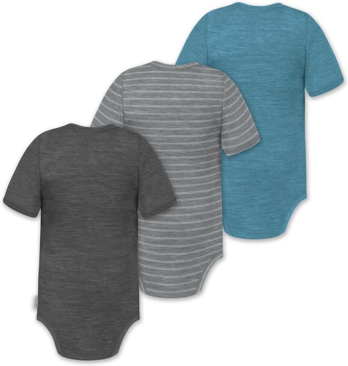 Immagine prodotto Normani Set di 3 body baby merino a maniche corte "Tihoi" - 9319 (92)
