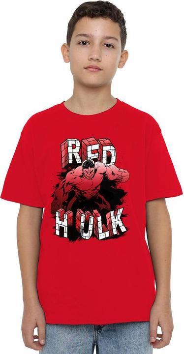 Actual product image Captain America Childrens/Kids Red Hulk Brick T-Shirt (140, 146)