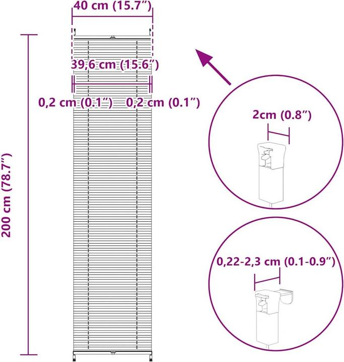 Actual product image VidaXL Dionis (40 x 200 cm)