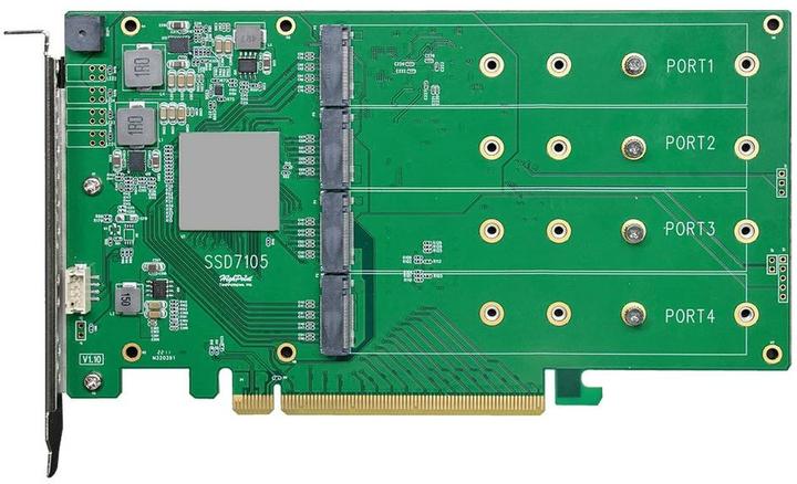 Produktbild HighPoint HighP SSD7105 PCIe 3.0 x16 4-P M.2 NVMe