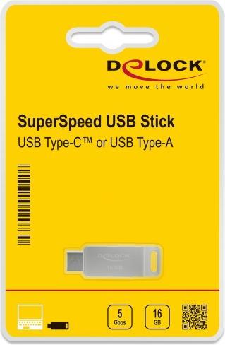Immagine prodotto Delock Chiavetta USB (16 GB, USB 3.2, USB-A, USB-C)