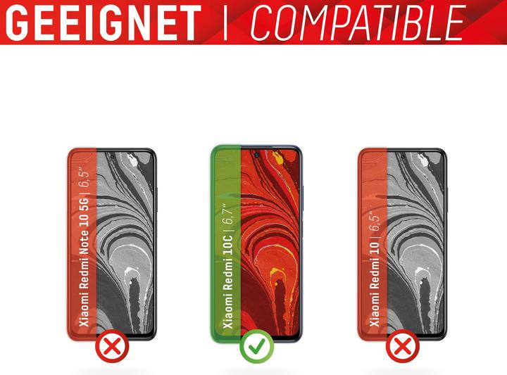 Immagine prodotto Displex Smart Glass, Displayschutzfolie (1 Pezzo/i, Xiaomi Redmi 10C)