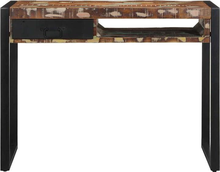 Image du produit VidaXL Bureau Multicolore 100x50x75 cm Table en vieux bois massif (100 x 50 x 75 cm)