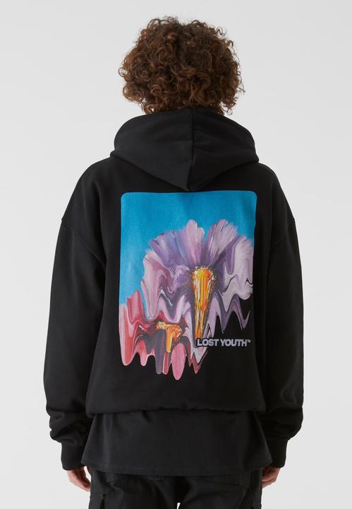 Actual product image Lost Youth LY HOODY - BLURRED FLOWERS - 159767 (XS)