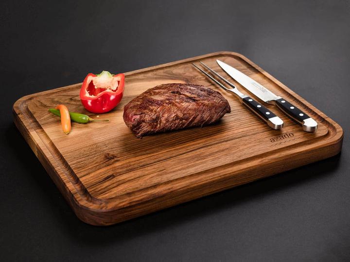 Produktbild Azado Massiv-Schneidebrett mit Saftrinne
