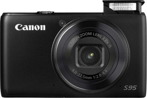 Produktbild Canon Powershot S95, 10 MP, 3.8x Zoom, HD-Movies, Schwarz (1/1.7 ")