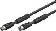 Produktbild Good Connections Antennenkabel mit Mantelstromfilter, Doppelschirmung, schwarz, 2,5m, ® (85 dB, Antennenkabel)