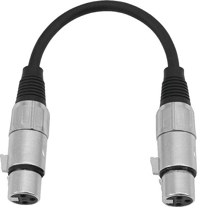 Actual product image Omnitronic Adapter cable XLR(F)/XLR(F) 0.2m bw (0.15 m, XLR)