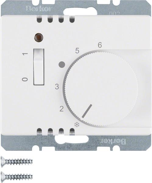 Produktbild Berker Arsys Raumtemperaturregler 20310069 mit Öffner 24V polarweiss