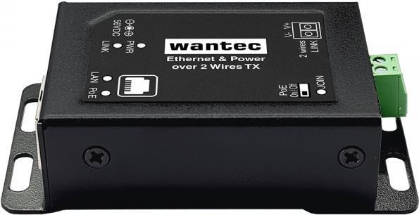 Actual product image Wantec 2wIP E Adapter PoE screw terminal client/receiver 1 (Network Accessories)