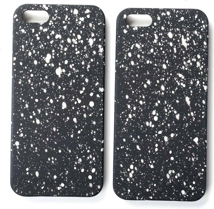 Produktbild König Design Handy Hülle Schutz Case Bumper Schale für Apple iPhone 5 5s SE 3D Sterne Weiss (Apple iPhone 5)