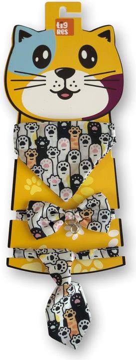 Immagine prodotto Tigres Set papillon, cravatta, girocollo e fazzoletto (Cane, Gatto)