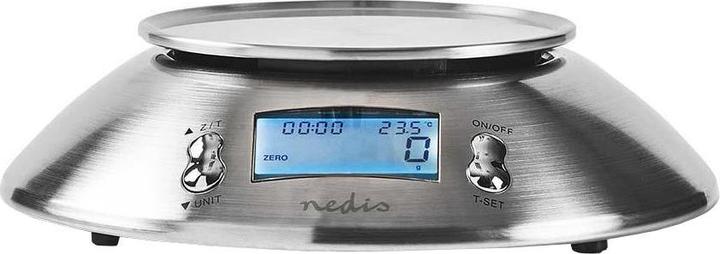 Actual product image Nedis Digital Kitchen Scale - Illuminated LCD - Temperature Sensor - Alarm Timer - Removable Sc