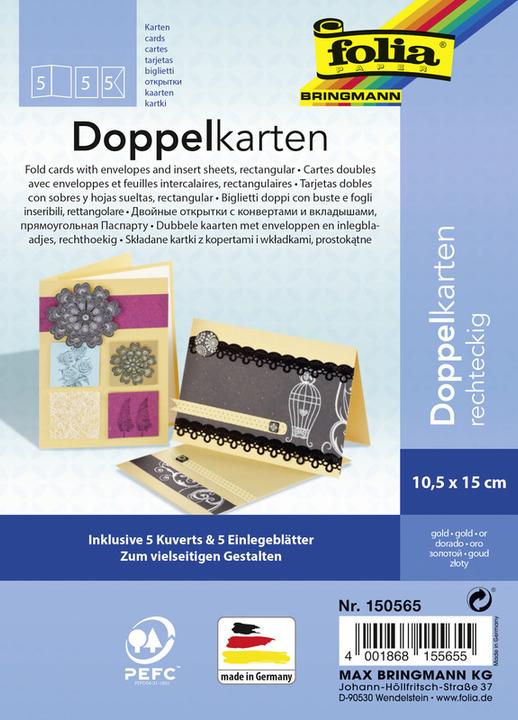 Immagine prodotto Folia Carte doppie rettangolari 220 g/m2 (5 pz.)