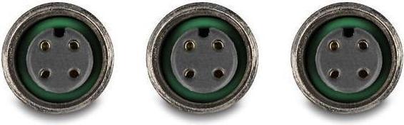 Produktbild Delock M12 T-Splitter A-kodiert 4 Pin Buchse zu 2 x Buchse Parallelschaltung