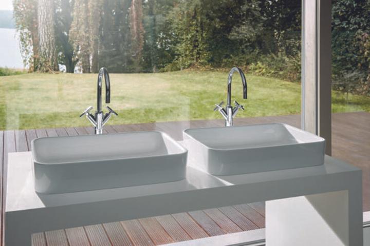 Actual product image Bette Countertop washbasin Art 80 cm white A182-000 (400 mm, 800 mm)
