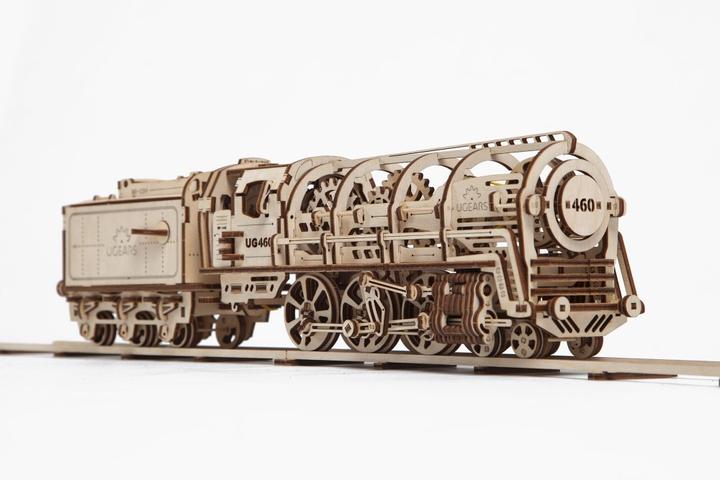 Actual product image Ugears Steam locomotive with tender