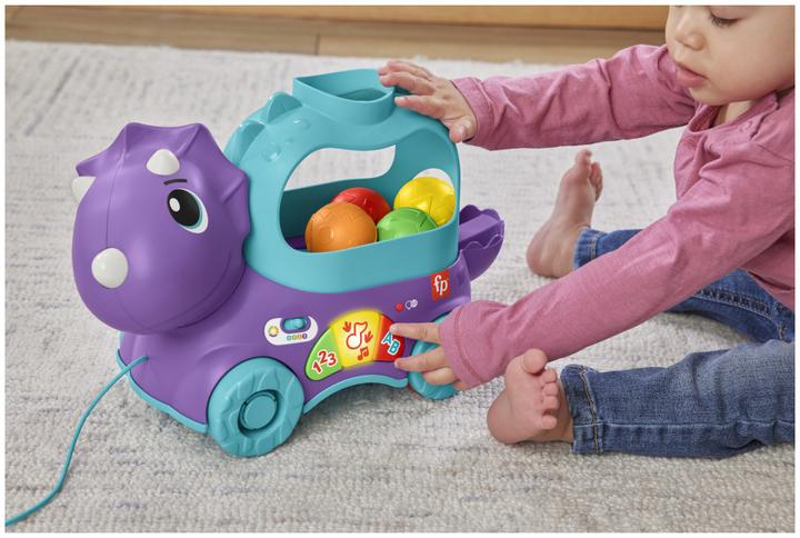 Produktbild Fisher-Price Fisher Price Little Dino Educational Slide Dinosaur with Sounds for 12+ Months HNR55