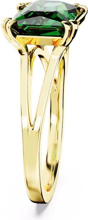 Produktbild Swarovski Matrix Cocktail Ring Rechteckschliff Grün Gold (55)