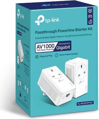 Actual product image TP-Link Powerline TL-PA7017P Kit AV1000 1-Port (1000 Mbit/s)