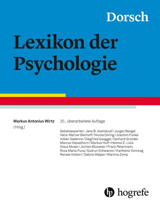 Energie-Label Dorsch - Lexikon der Psychologie (Deutsch, Markus Antonius Wirtz, 2021)