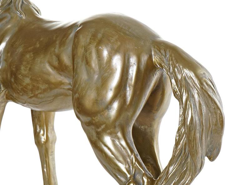Actual product image DKD Home Decor Desk lamp Resin 25W 220 V Golden Horse (59.5 x 16.5 x 47 cm)
