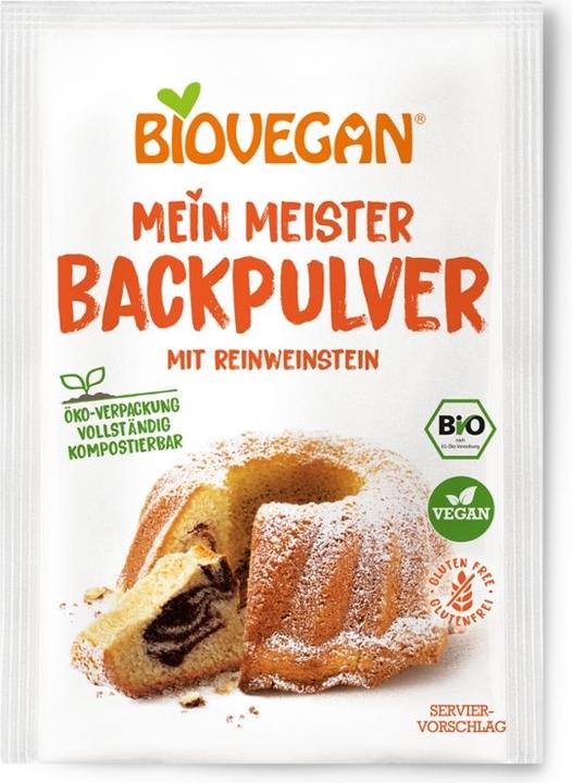 Actual product image Biovegan Master baking powder with pure tartar organic (51 g)