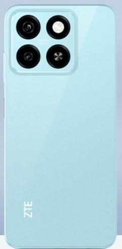 Produktbild ZTE Blade A55 - 4G Smartphone - Dual-SIM - RAM 4 GB / Interner Speicher 64 GB - Triple-Kamera - fron (64 GB, Wasserblau, 6.75", Dual SIM, 13 Mpx, 4G)