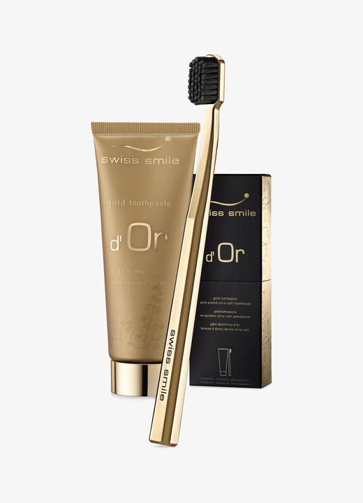 Image du produit Swiss Smile d'Or Gold Set dentifrice & brosse à dents (75 ml)