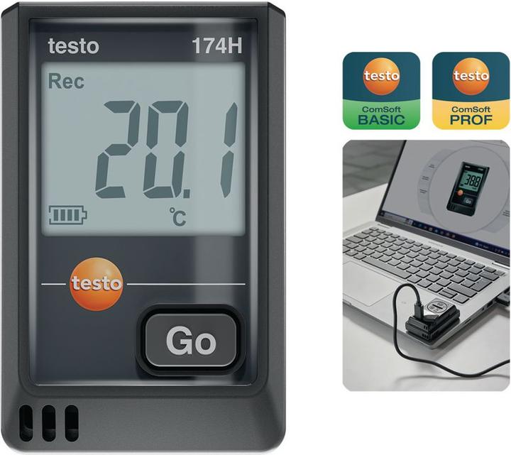 Produktbild Testo Mini-Datenlogger 174 H / USB-C
