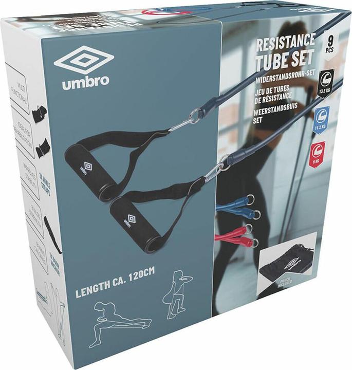 Immagine prodotto Umbro Set di bande di resistenza da 9 pezzi (0.03 m)