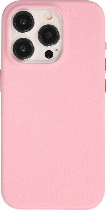 Actual product image PhoneLook Coque Cuir de veau luxe grainé intégral avec boutons métalliques et MagSafe (Apple iPhone 14 Pro)