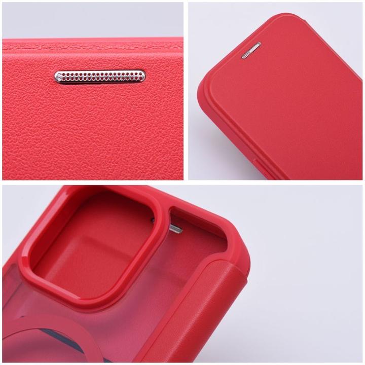 Image du produit OEM Book case SMART MAG Book case compatible with MagSafe for IPHONE 16 Pro red (Apple iPhone 16 Pro)