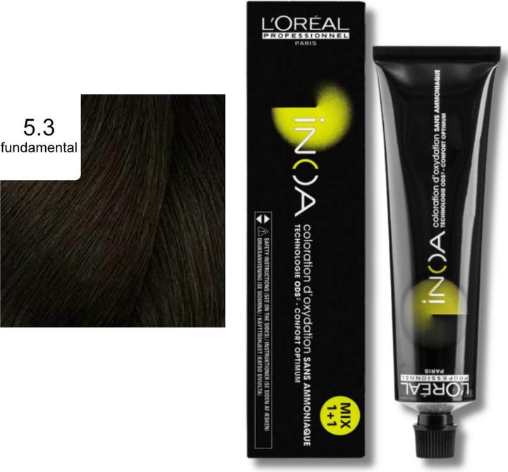 Actual product image L'Oréal Professionnel Inoa (5.3 Light Brown Gold)