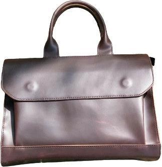 Produktbild Only-Bags.Store Laptoptasche aus veganem Leder, braune Aktentasche, braune Laptoptasche, Tasche aus veganem Leder