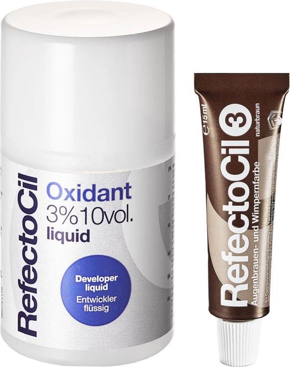 Refectocil Natural Brown Eyelash & Eyebrow Tint + Oxidant 3%