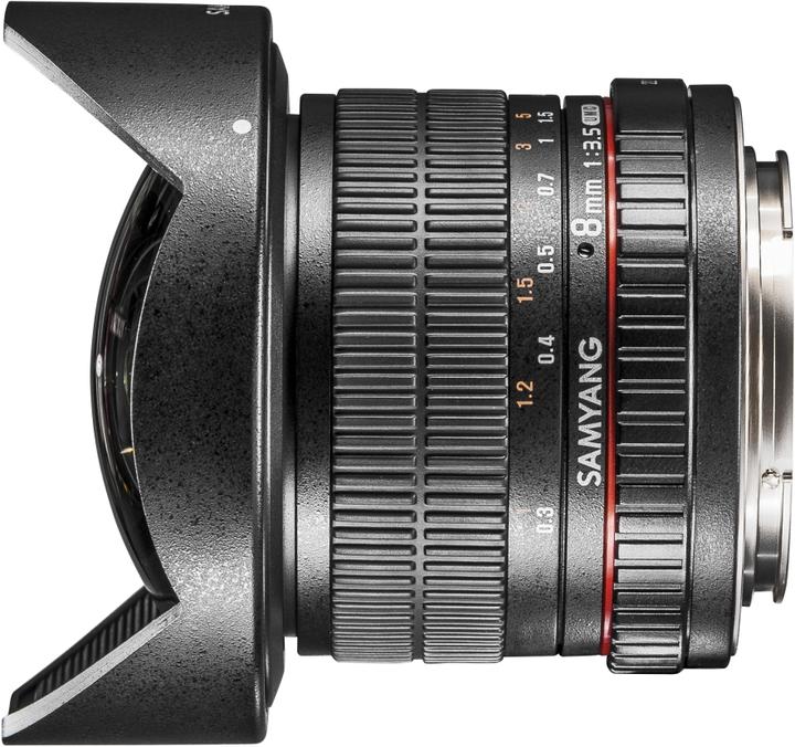 Produktbild Samyang 8mm f/3.5 Asph IF MC Fisheye CSII DH, Canon EF (Canon EF-S, APS-C / DX)