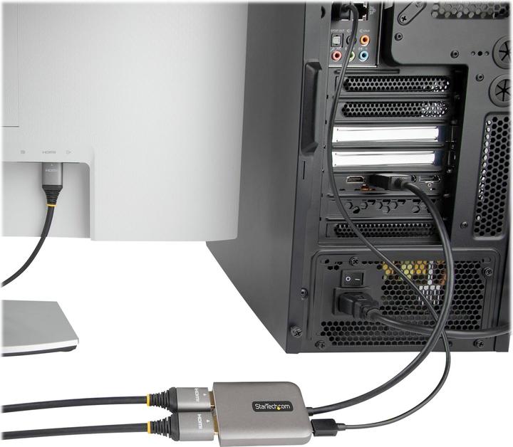 Actual product image StarTech com Displayport MST Hub auf Dual HDMI 4K 60Hz - DP 1.4 Multi Monitor Adapter/Multi Stream T (4.30 cm)