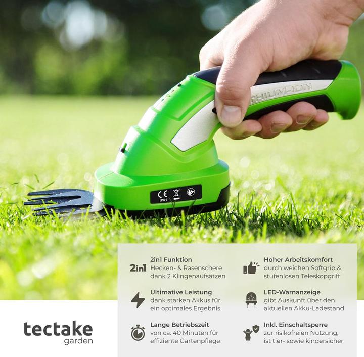 Immagine prodotto tectake Tagliasiepi (Tagliasiepi a batteria)