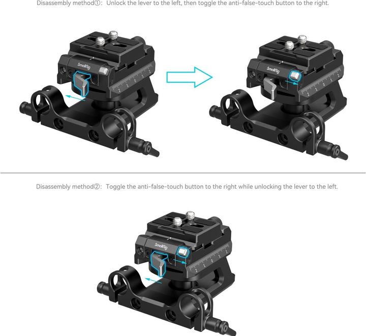 Image du produit SmallRig 4233 Universal Arca Swiss Kit de plaque de montage réglable en hauteur